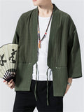 yogachicshops Casual Loose Comfy Kimono Shirts for Men