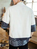 Patchwork Design Short Sleeve Shirts