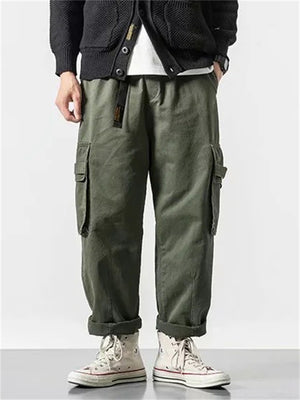 Japanese Style Oversized Cargo Pants for Men