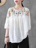 Women's Vintage Embroidered Shirts