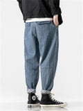 Men's Japanese Style Stripe Jeans