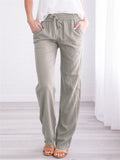 Women's Elastic Band Daily Casual Trousers