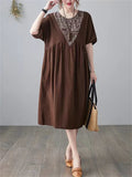 Women's Vintage Cotton Linen Dresses