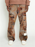 Men's Cool Abstract Face Art Printing Pants