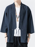 yogachicshops Casual Loose Comfy Kimono Shirts for Men