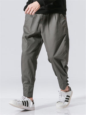 Casual Straight Leg Japanese Streetwear Pants