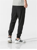 Solid Color Breathable Linen Jogger Pants for Men