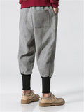 Men's Winter Fashion Drawstring Thick Ankle Banded Pants