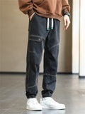 Stylish Male Large Size Hip Hop Straight Leg Jeans