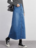 Sliming Korean Style Spring Fall Denim Best Women's Skirts