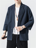 yogachicshops Casual Loose Comfy Kimono Shirts for Men