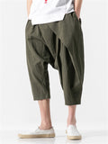 Men's Cozy Stylish Irregular Cropped Cotton Pants