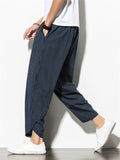 Casual Comfy Striped Linen Pants for Men