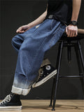 Fashion Gradient Color Loose Men's Jeans