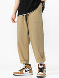 Boys Casual Cargo Loose Solid Color Pants