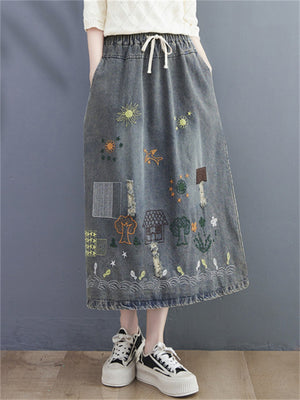 Women's Spring Autumn Denim New Skirts