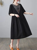 Women's Vintage Cotton Linen Dresses