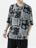 Summer Loose Retro Printed Shirts