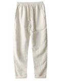 Linen Casual Drawstring Straight Leg Pants