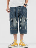 Summer Stylish Cropped Jeans For Men