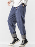 Fashion Cozy Rolled Edge Corduroy Pants for Men