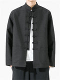 Comfort Trendy Stand Collar Jacquard Jackets for Male