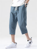 Cotton Linen Fashion Simple Straight Leg Men's Pants