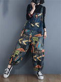 High Waist Autumn Overall Wide Leg Women's Jumpsuits