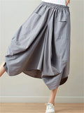 Women's Beautiful Linen Bloomer Skirts with Big Pockets