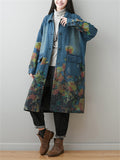 Women's Printed Mid-length Trench Jacket