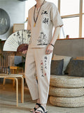 Summer Chinese Style Linen Cotton Fashion Men's Outfits