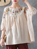 Women's Vintage Embroidered Shirts