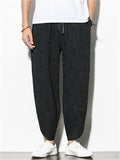 Casual Comfy Striped Linen Pants for Men