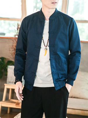 Solid Color Upmarket Casual Men's Jackets