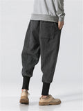 Men's Winter Fashion Drawstring Thick Ankle Banded Pants