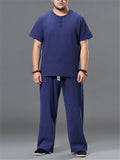 Men's Plus Size Cotton Linen Sets