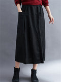 Large Size Literary Linen Women's Skirts