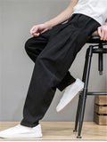 Men Elastic Waist Casual Loose Pants