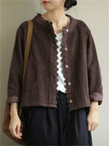 Women's Stylish Short Corduroy Jackets for Autumn