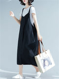 Women's Cute Cotton Linen Slip Dresses