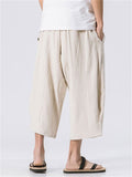 Chinese Style Loose Linen Harem Pants