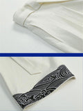 Mandarin Style Drawstring Linen Pocket Pants