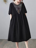 Women's Vintage Cotton Linen Dresses