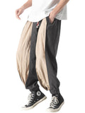 Men's Retro Splice Harem Pants