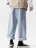 Men's Stylish Wide Leg Street Jeans