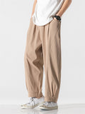 Fashion Hongkong Street Style Casual Wide Leg Pants for Men