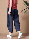 Linen Comfy Loose Cropped Pants