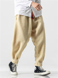 Keep Warm Solid Color Woolen Pants