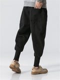 Men's Winter Fashion Drawstring Thick Ankle Banded Pants