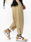 Boys Casual Cargo Loose Solid Color Pants